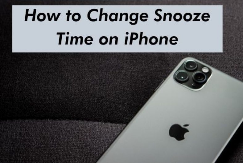 set snooze time iphone